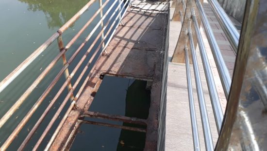 ponte - Moradores de Guarapari reivindicam solução para passarela no Perocão