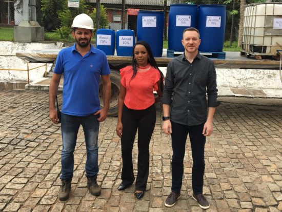 HIFA recebe doações de máscara e álcool 70% 3 doacao alcool 2