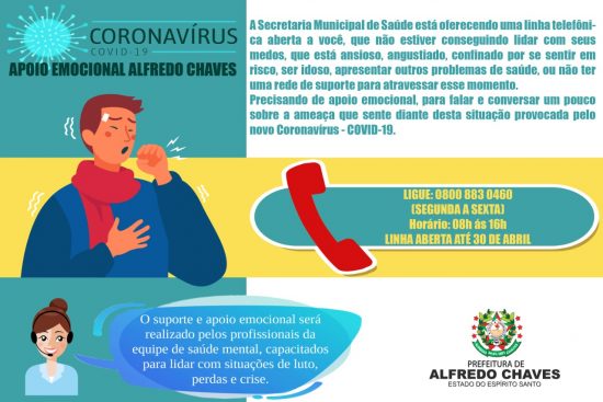 WhatsApp Image 2020 04 13 at 11.17.52 - Coronavírus: Alfredo Chaves conta com telefone para ajuda emocional