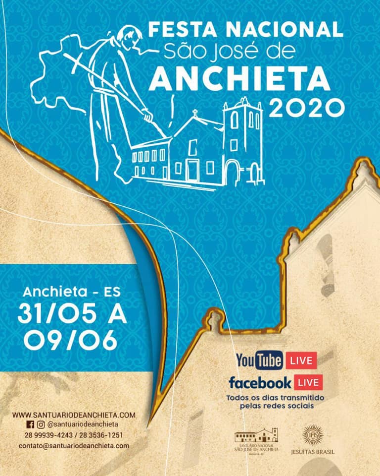 Festa Nacional de São José de Anchieta 2020 será transmitida ao vivo em redes sociais