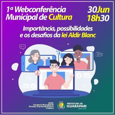 webconferencia - Amanhã (30) será realizada 1ª Webconferência de Cultura de Guarapari