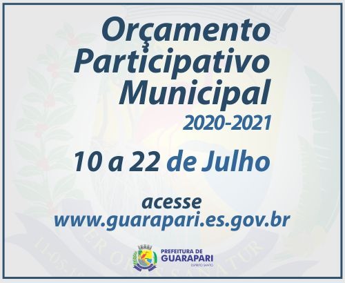 orçamento participativo - Guaraparienses têm até amanhã (22) para opinar em Orçamento Participativo