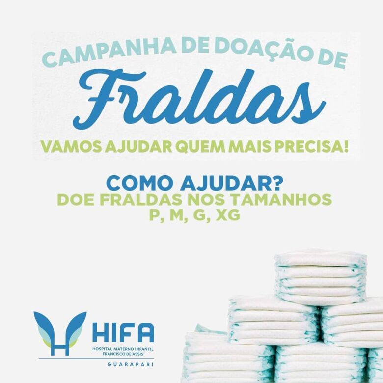 Guarapari: Hifa mantém campanha para doação de fraldas