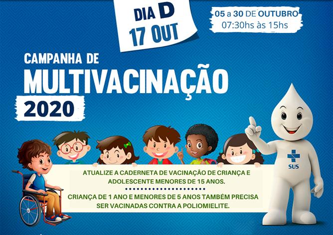 vacinacaodiaD - Guarapari: Dia D da Campanha de Multivacinação acontece sábado (17)