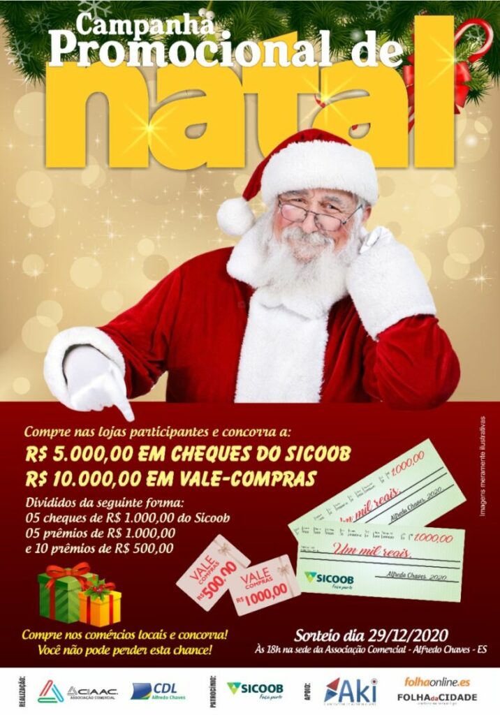 Confira os ganhadores da “Campanha de Natal” realizado no comércio de Alfredo Chaves