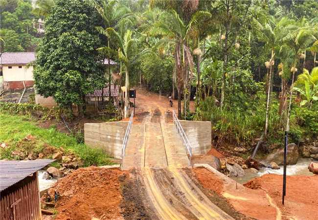 Construção de novas pontes garante acesso com segurança no interior de Alfredo Chaves
