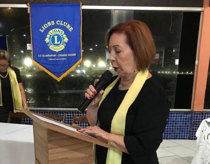 Vítima de complicações da Covid-19, Odalva Vasconcelos, do Lions Clube Guarapari, faleceu na noite de ontem (5)