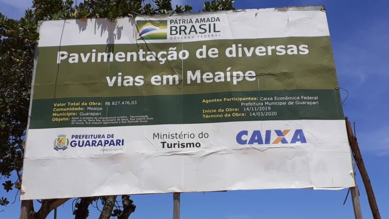 Prefeitura de Guarapari atribui atraso nas obras de Meaípe à demora no repasse federal