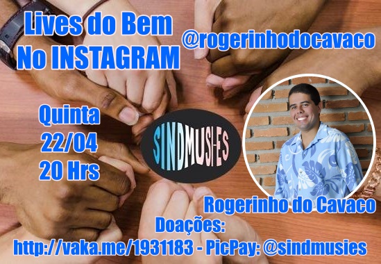 WhatsApp Image 2021 04 20 at 11.54.50 1 - Guarapari: Rogerinho do Cavaco realiza live em apoio a musicos capixabas