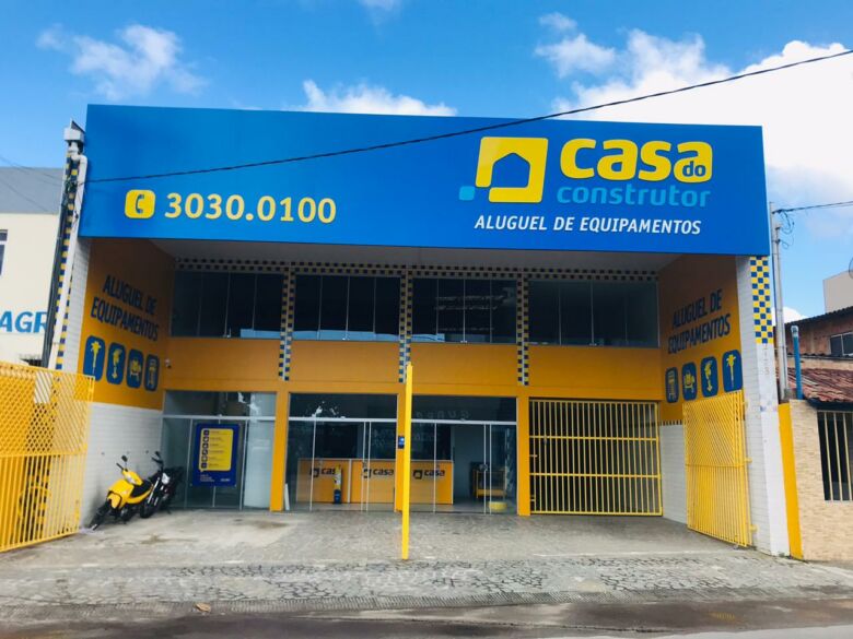 Casa do Construtor fachada - Casa do Construtor aluguel de equipamentos: facilidade e conveniência para obras em Guarapari