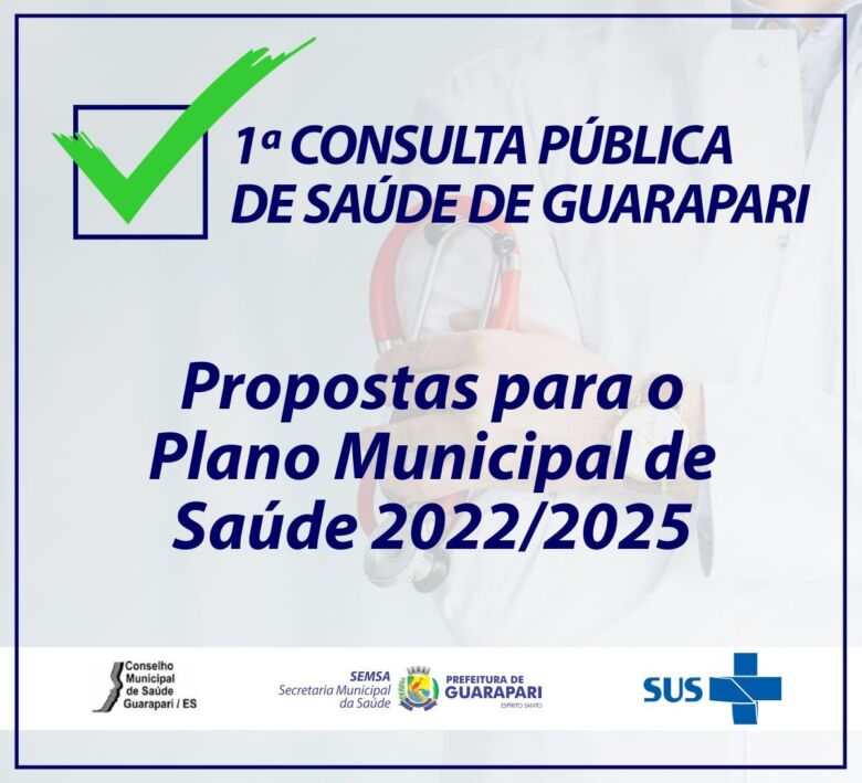 Consulta pública: população poderá apontar melhorias para a Saúde de Guarapari