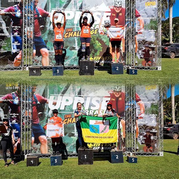 corredoras podio - Corredoras de Guarapari conquistam pódio durante competição em Alfredo Chaves