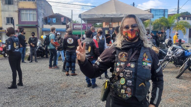 motoclube combate a violencia contra a mulher 2021 07 10 4 - Motociclistas de Guarapari realizam ação de conscientização e combate à violência contra a mulher