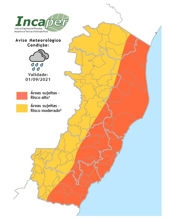Sob novo aviso meteorológico, chuva em Guarapari só deve passar na sexta-feira (03)