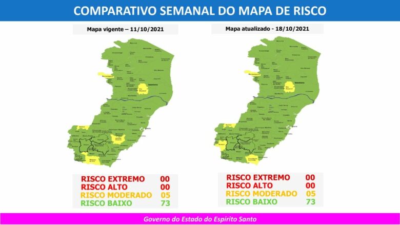 WhatsApp Image 2021 10 15 at 17.44.41 - Confira os municípios classificados em Risco Moderado no 77° Mapa de Risco Covid-19 do ES