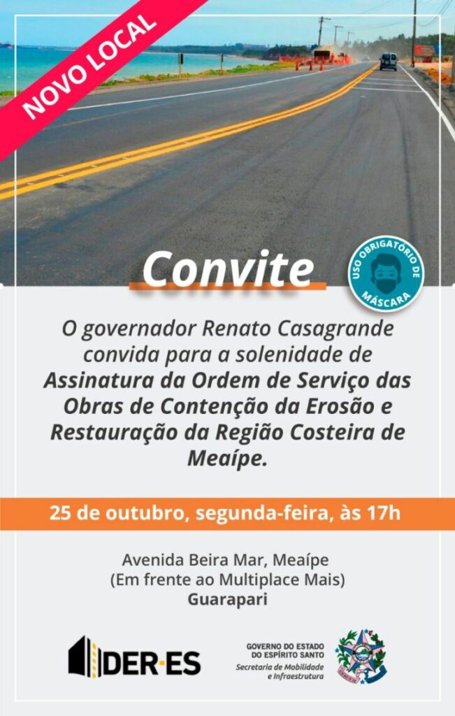WhatsApp Image 2021 10 23 at 10.26.03 AM - Ordem de Serviço para engordamento da orla de Meaípe será assinada segunda (25), em Guarapari