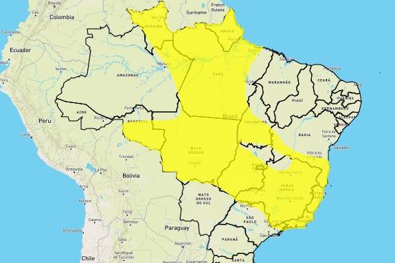 Novo alerta prevê chuva intensa em Guarapari e demais municípios capixabas