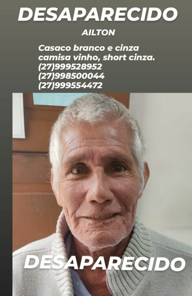 desaparecido sr ailton benedito quiezza 3 - Família procura por homem que desapareceu na região rural de Guarapari