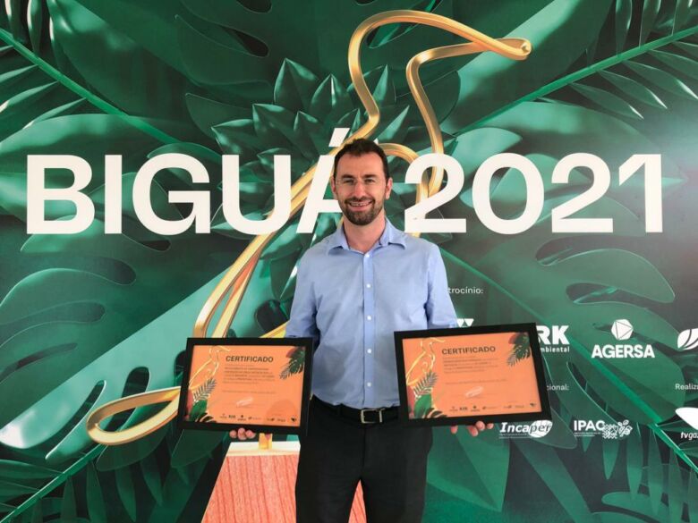 premio bigua 2021 prefeito - Projetos de Anchieta conquistam Prêmio Biguá de Sustentabilidade