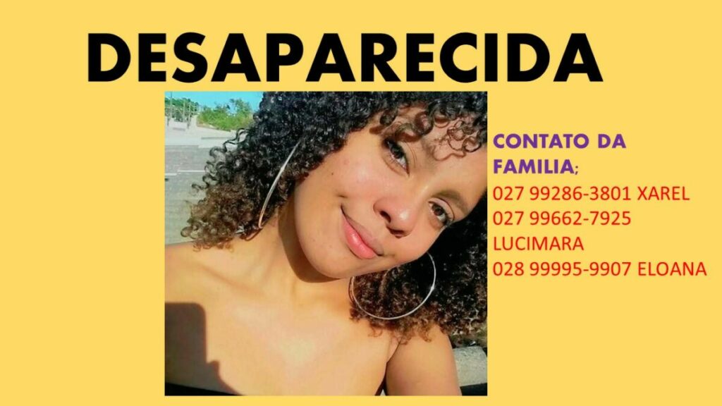 Família busca por notícias de adolescente desaparecida em Guarapari