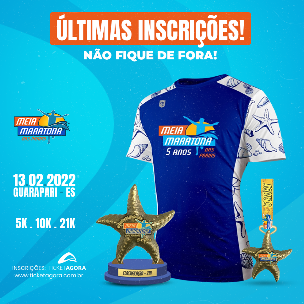 Meia Maratona das Praias: maior evento de corrida de Guarapari tem inscrições encerradas amanhã (13)