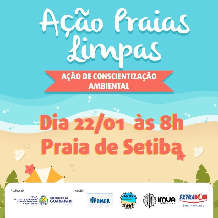 Prefeitura de Guarapari realiza ação Praias Limpas
