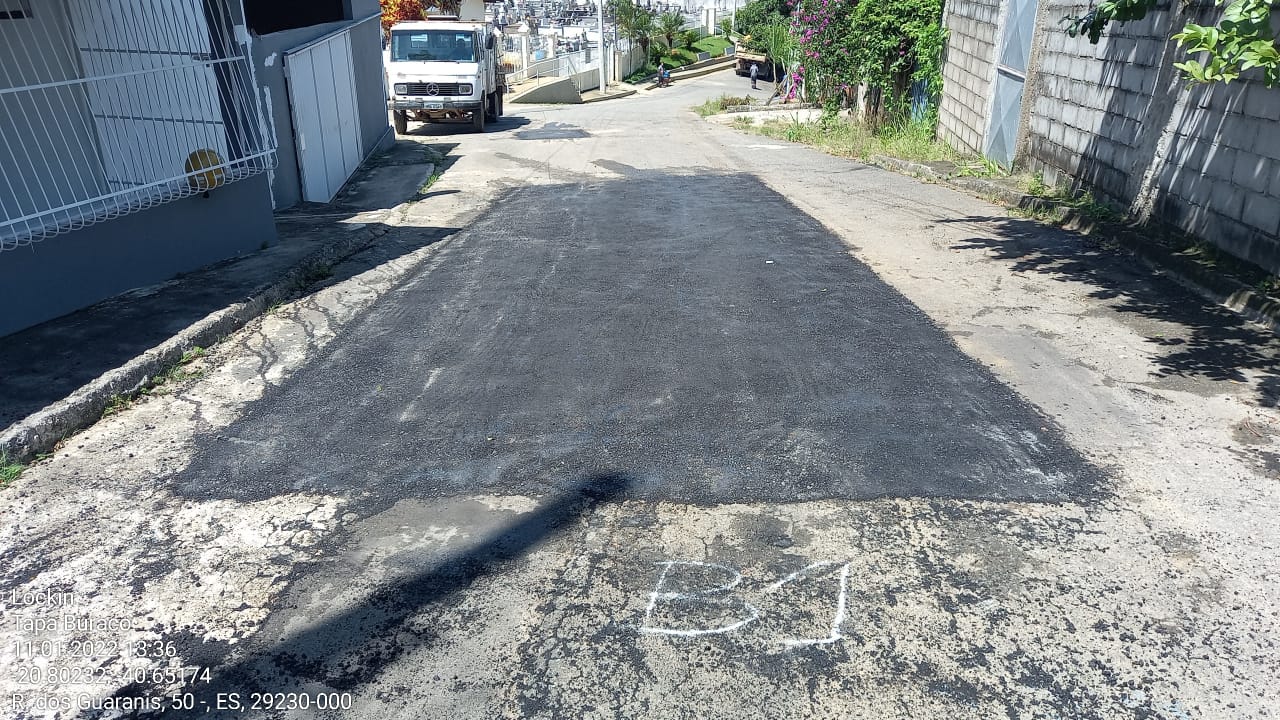 Prefeitura realiza ação para recuperação de ruas em Anchieta
