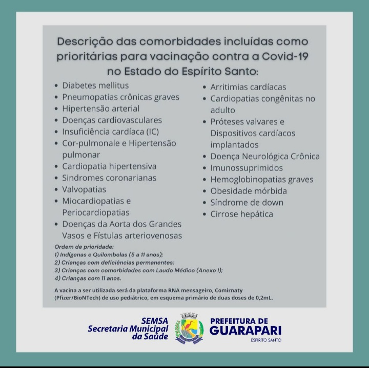 Guarapari abre primeiro agendamento para imunizar crianças contra Covid-19