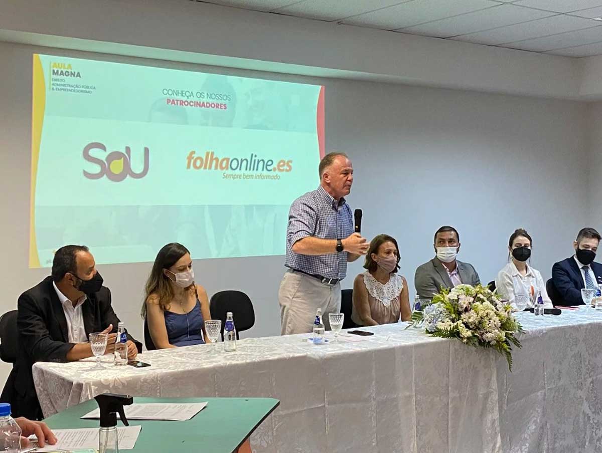Casagrande e Tyago Hoffmann realizam palestra em Aula Magna da Pitágoras Guarapari