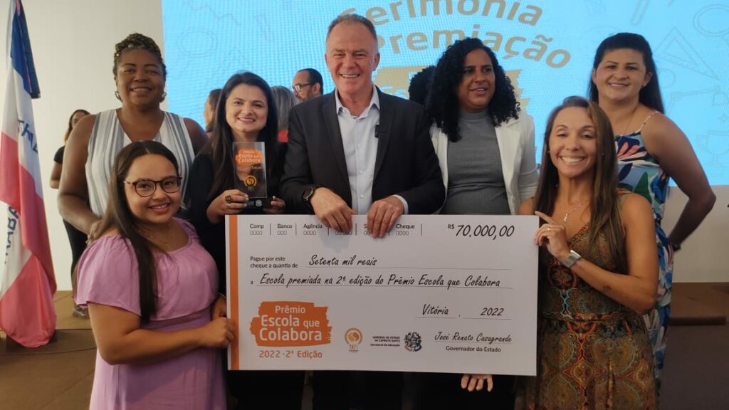 Prêmio Escola que Colabora: escolas de Guarapari e Anchieta estão entre as contempladas