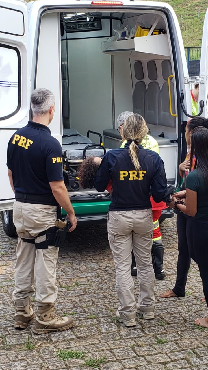 Passa bem criança socorrida pela PRF em Guarapari