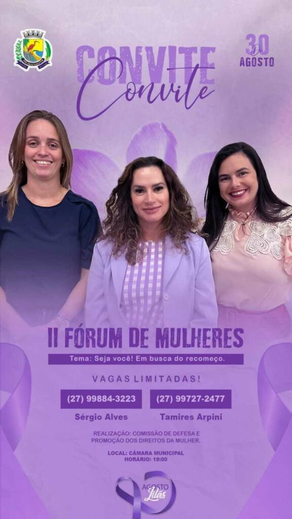 Câmara de Guarapari sedia o 'II Fórum das Mulheres' nesta terça (30)