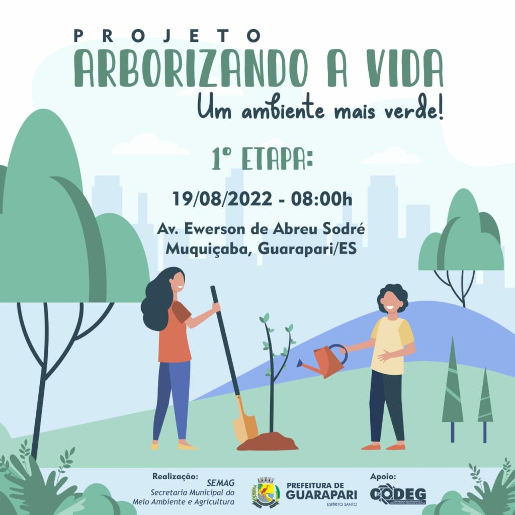 Projeto da Prefeitura de Guarapari que vai arborizar avenida acontece nessa sexta (19)