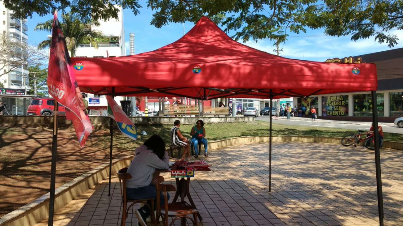 Prefeitura de Guarapari notifica e solicita retirada de tenda montada pelo PT