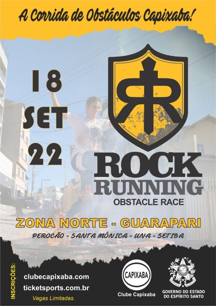 Edição 2022 da corrida de obstáculos Rock Running acontece nesse domingo (18) em Guarapari