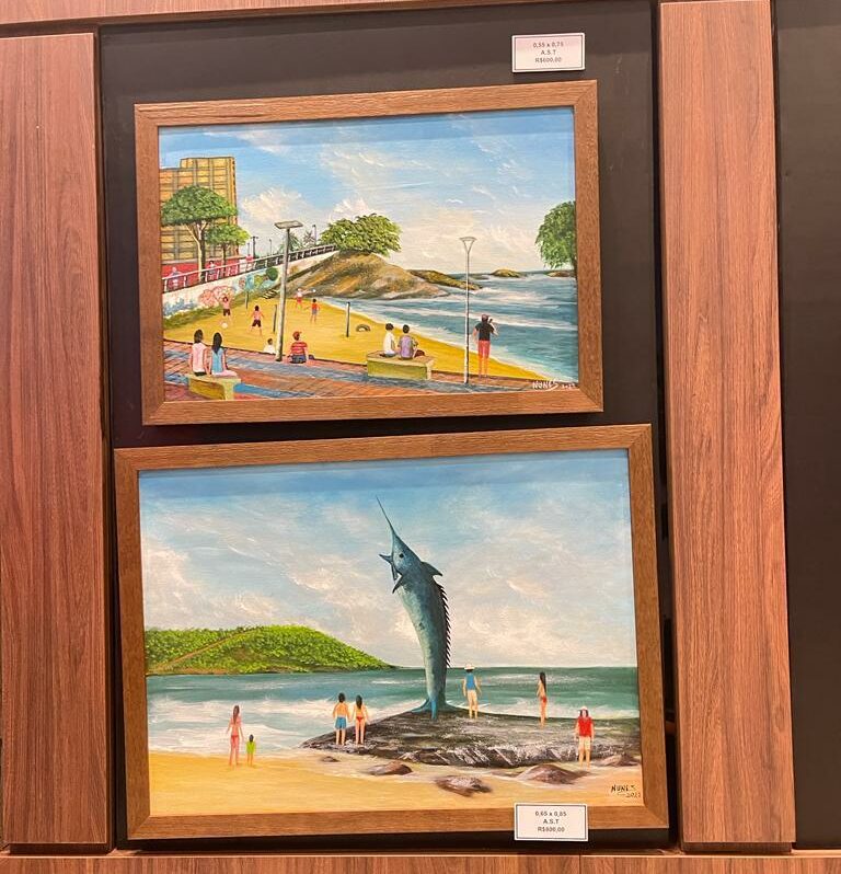 Artista plástico estreia exposição que retrata belezas de Guarapari