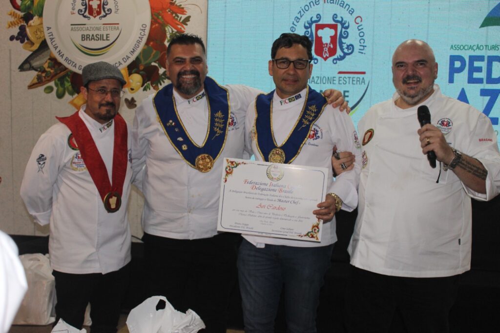 Capixaba recebe título de Master Chef da cozinha italiana