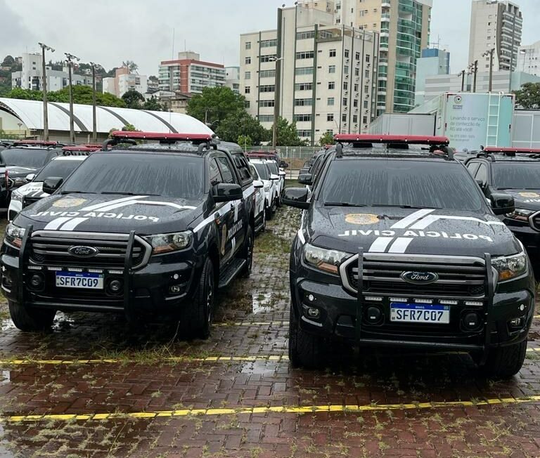 Polícia Civil do Espírito Santo recebe 73 novas viaturas