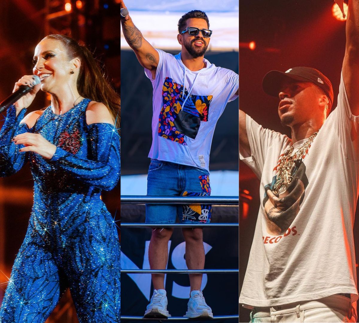 Ivete, Dennis e L7nnon fazem shows em Guarapari neste domingo (08)