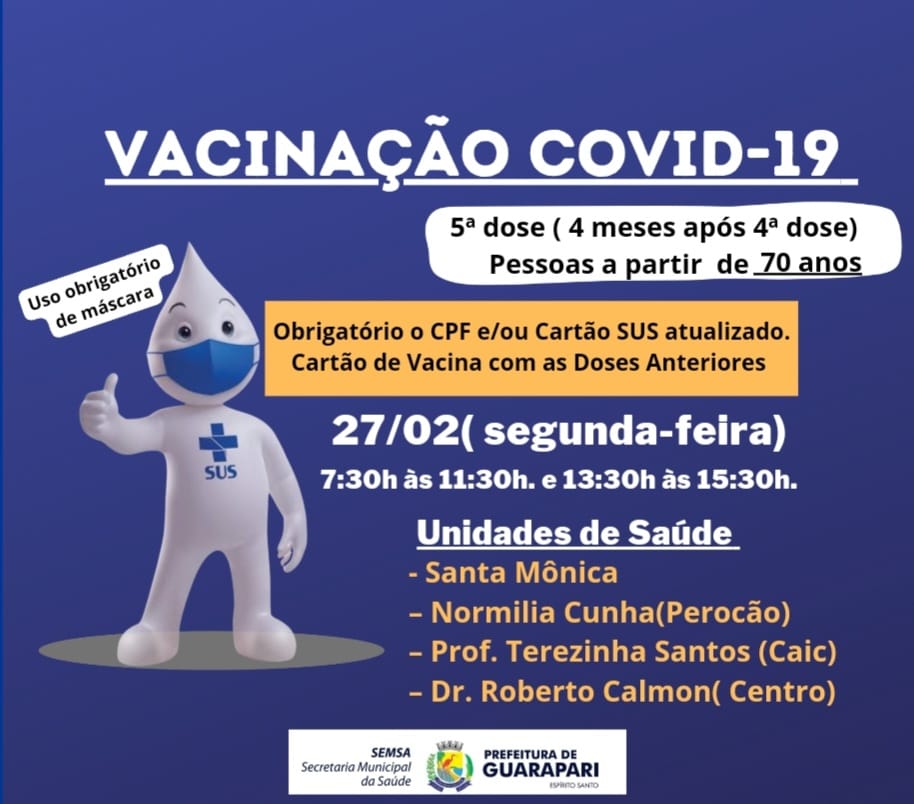 Guarapari realiza Ação de Vacinação contra covid-19 nesta segunda (27)