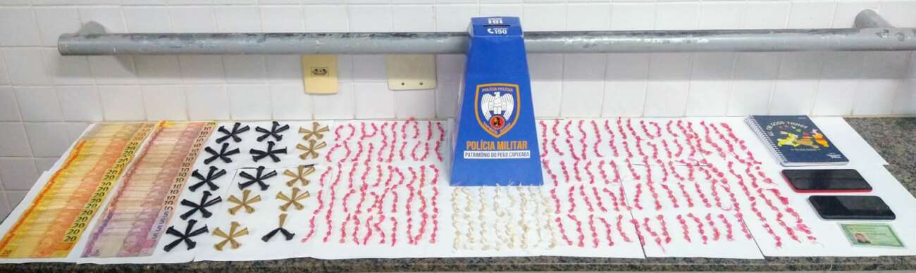 PMES detém mulher e apreende mais 700 pedras de crack em Guarapari