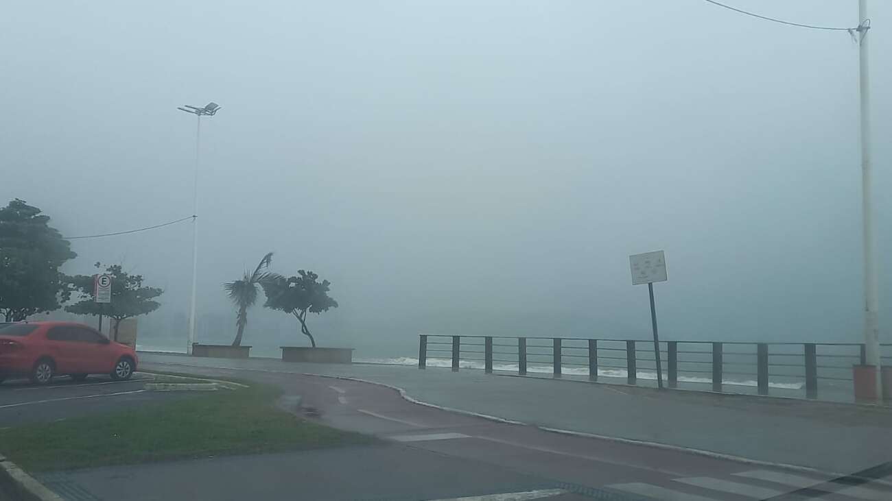 Instituto emite alerta amarelo para chuvas e ventos fortes em Guarapari
