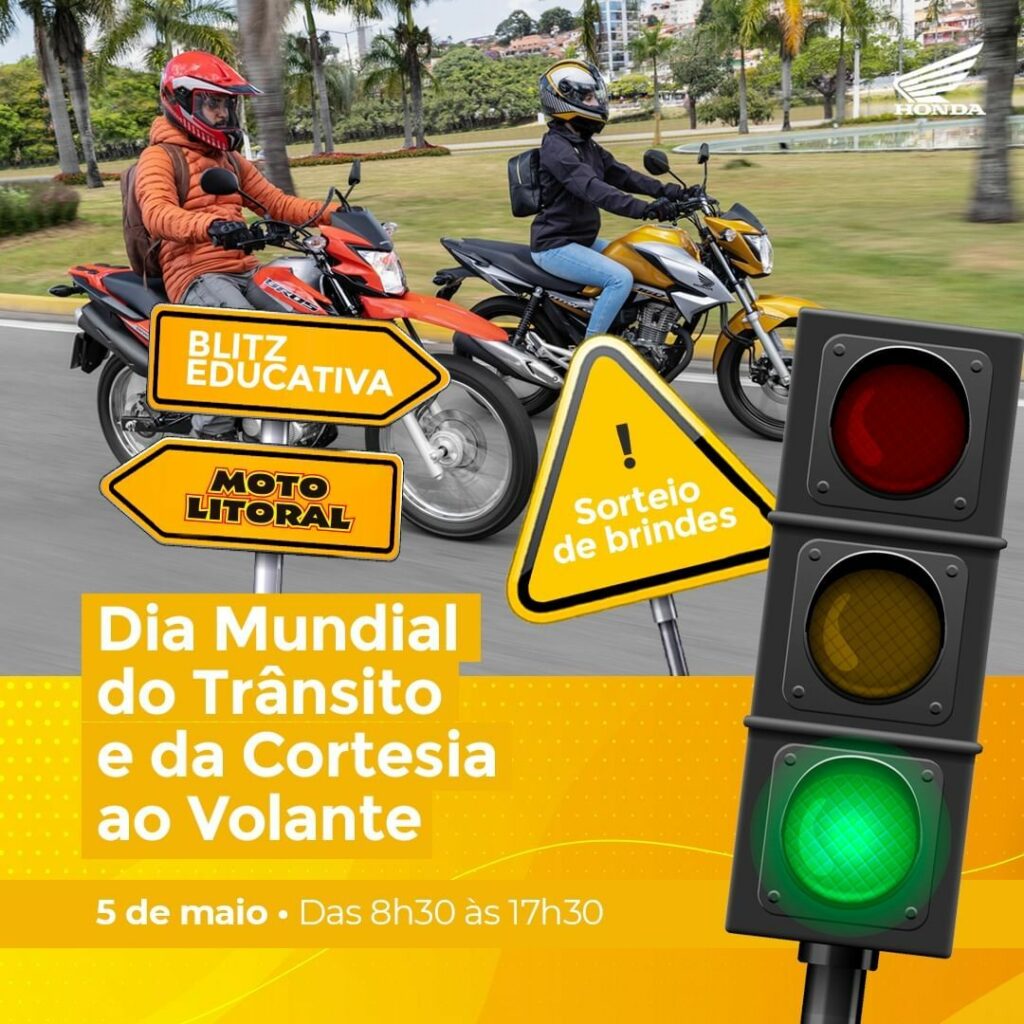 Moto Litoral celebra Dia Mundial do Trânsito com Blitz Educativa em Guarapari