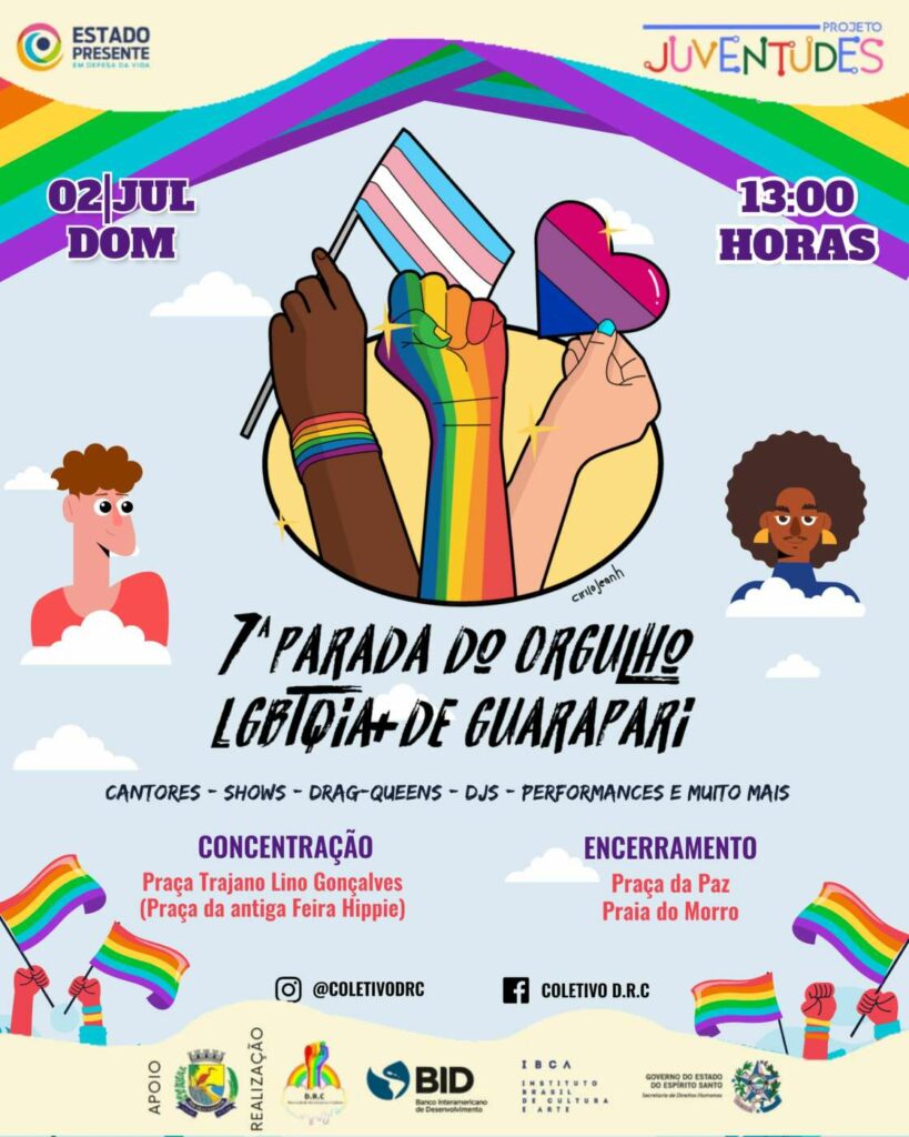 Guarapari volta a receber Parada do Orgulho LGBTQIA+ após dez anos