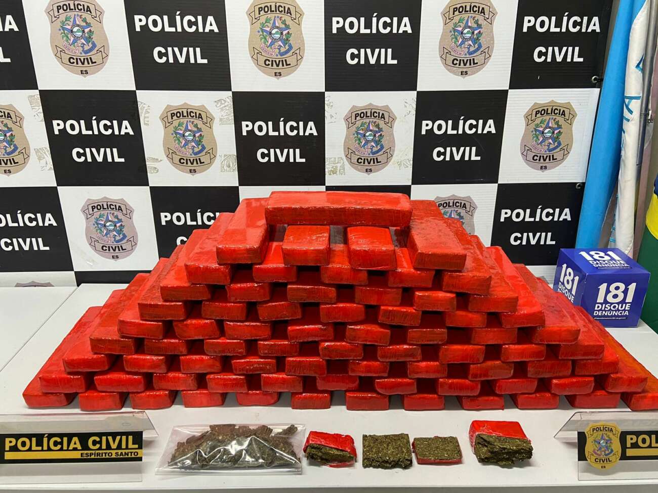 PCES prende três suspeitos e apreende 50 quilos de maconha em Guarapari