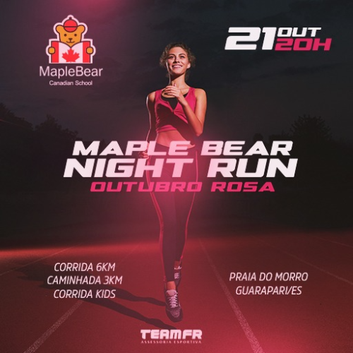 Esporte e qualidade de vida: Maple Bear Guarapari promove primeira corrida noturna