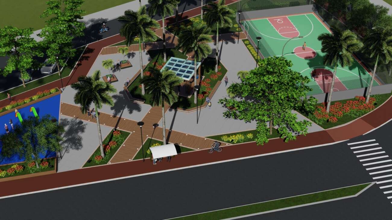 Nova Guarapari ganhará praça de 3 mil metros quadrados com ciclovia e espaço infantil
