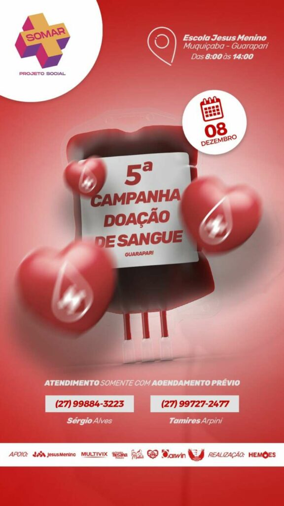 WhatsApp Image 2023 11 23 at 09.05.42 - Dia do Doador de Sangue: morador de Guarapari é voluntário há 16 anos