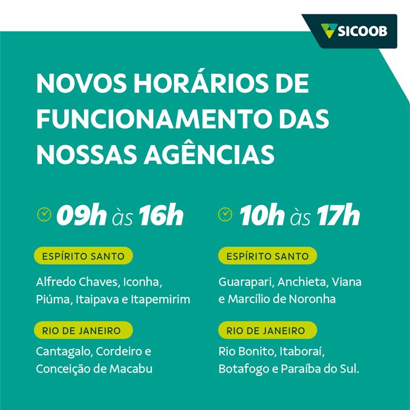 Sicoob Banner horrarios - Sicoob Sul Litorâneo amplia horário de atendimento para maior comodidade dos associados