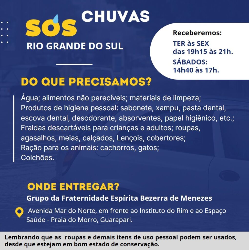 WhatsApp Image 2024 05 08 at 18.44.31 - Gaúchas residentes em Guarapari relatam situação das famílias e se unem para arrecadar doações para o Sul